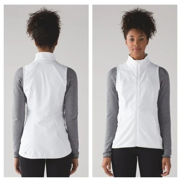 Lululemon Hill And Valley White Lightweight Athletic Vest 6 - Picture 1 of 10